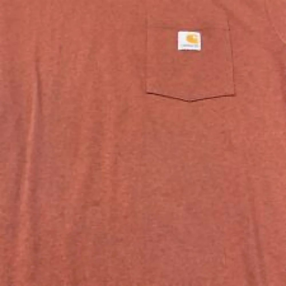 Carhartt Long Sleeve Pocket Maroon T-Shirt Sz 2XL - Picture 3 of 4